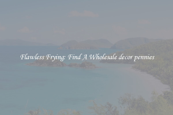 Flawless Frying: Find A Wholesale decor pennies