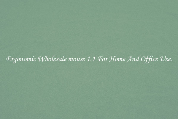 Ergonomic Wholesale mouse 1.1 For Home And Office Use.
