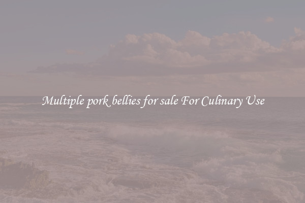 Multiple pork bellies for sale For Culinary Use