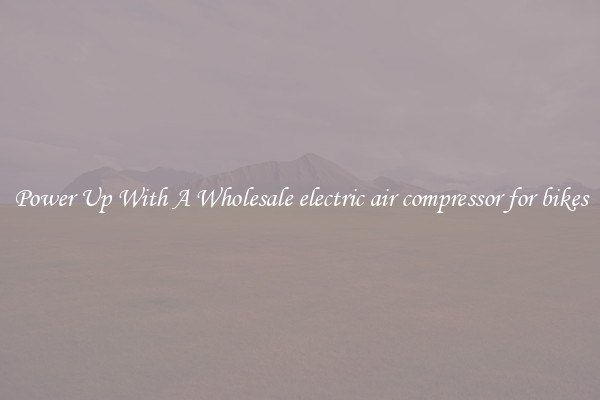Power Up With A Wholesale electric air compressor for bikes