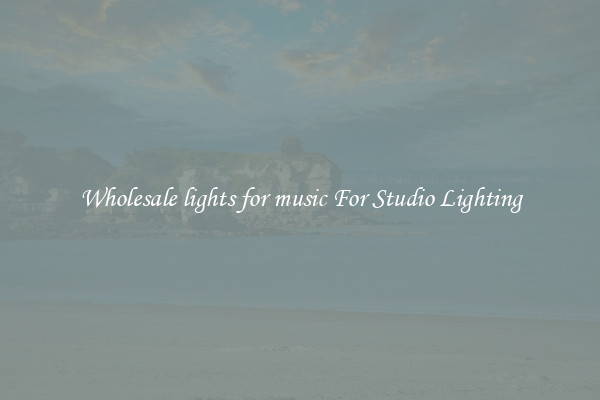Wholesale lights for music For Studio Lighting