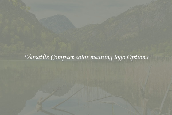 Versatile Compact color meaning logo Options