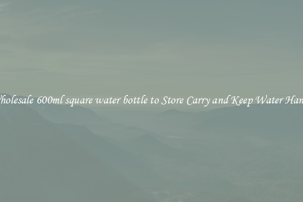 Wholesale 600ml square water bottle to Store Carry and Keep Water Handy