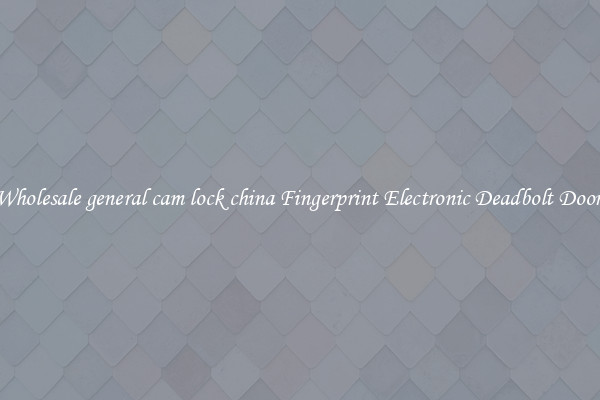 Wholesale general cam lock china Fingerprint Electronic Deadbolt Door 