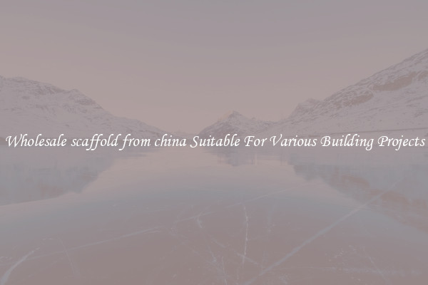 Wholesale scaffold from china Suitable For Various Building Projects